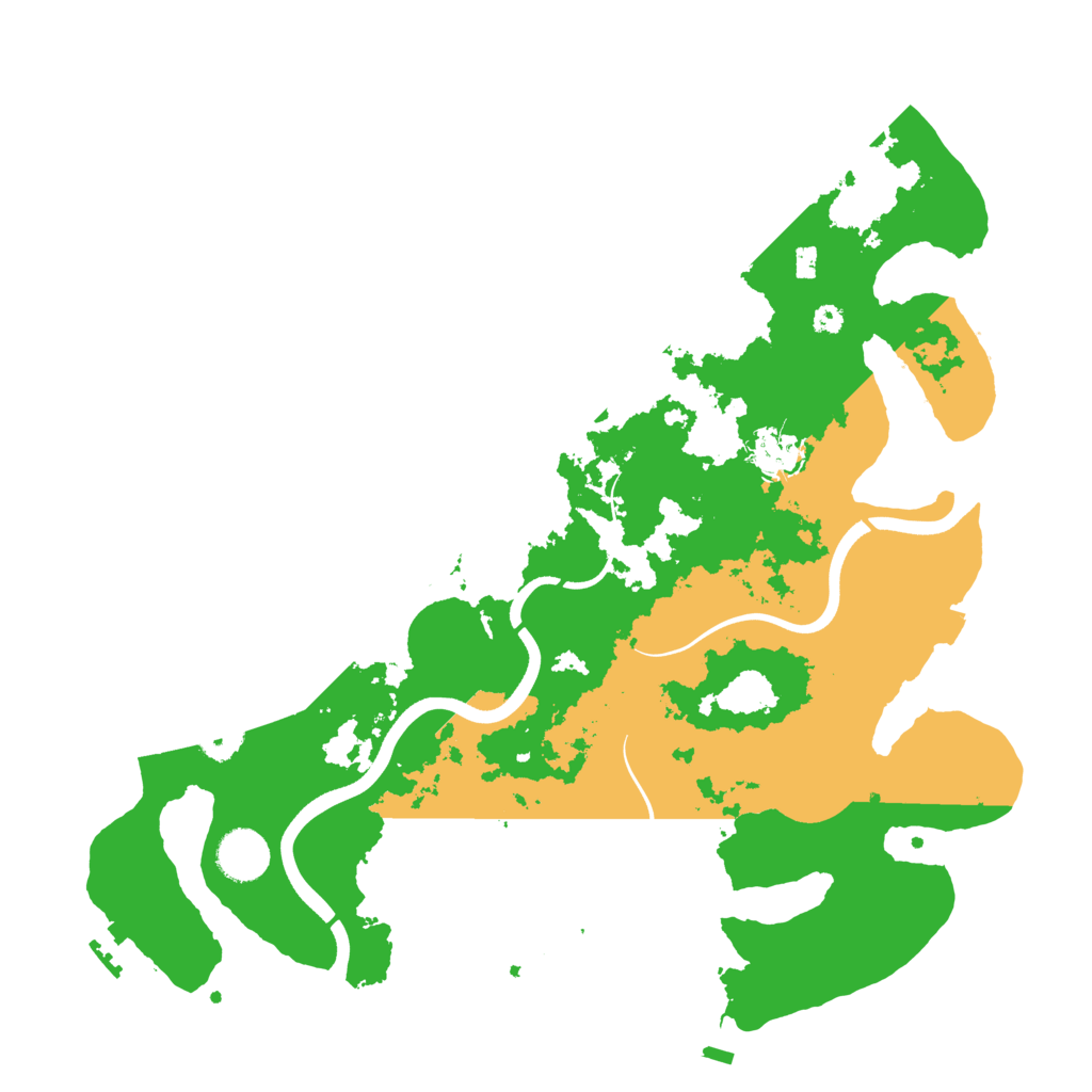 Biome Rust Map: Procedural Map, Size: 3694, Seed: 611340