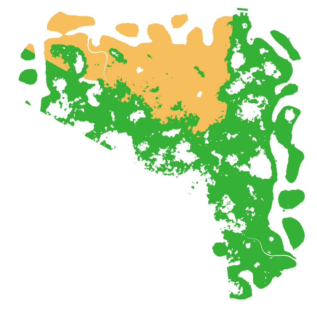 Biome Rust Map: Procedural Map, Size: 6000, Seed: 482756