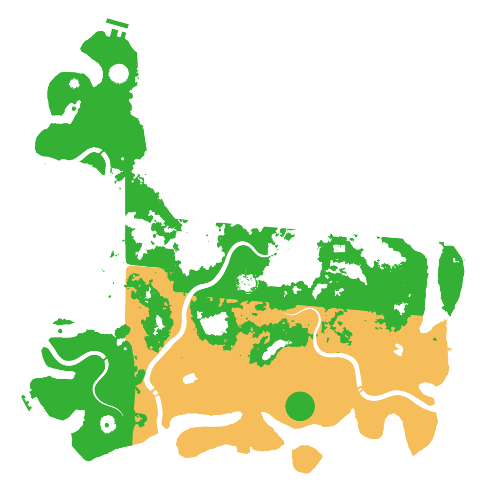 Biome Rust Map: Procedural Map, Size: 4500, Seed: 7855