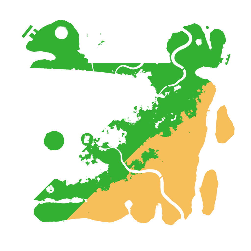Biome Rust Map: Procedural Map, Size: 3500, Seed: 797275345