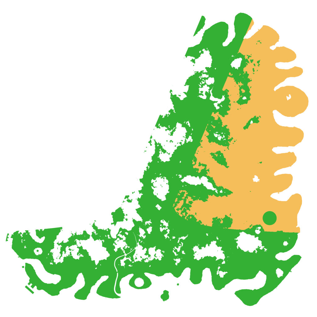 Biome Rust Map: Procedural Map, Size: 6000, Seed: 420690