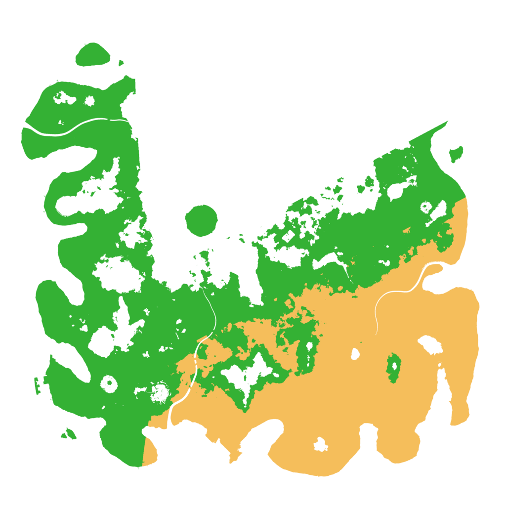 Biome Rust Map: Procedural Map, Size: 4500, Seed: 489384