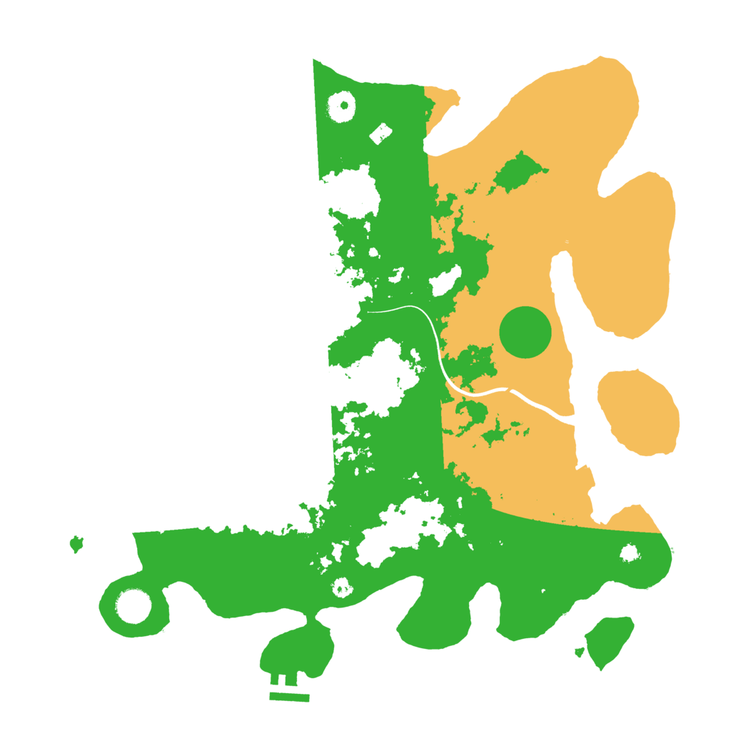 Biome Rust Map: Procedural Map, Size: 3700, Seed: 8243769