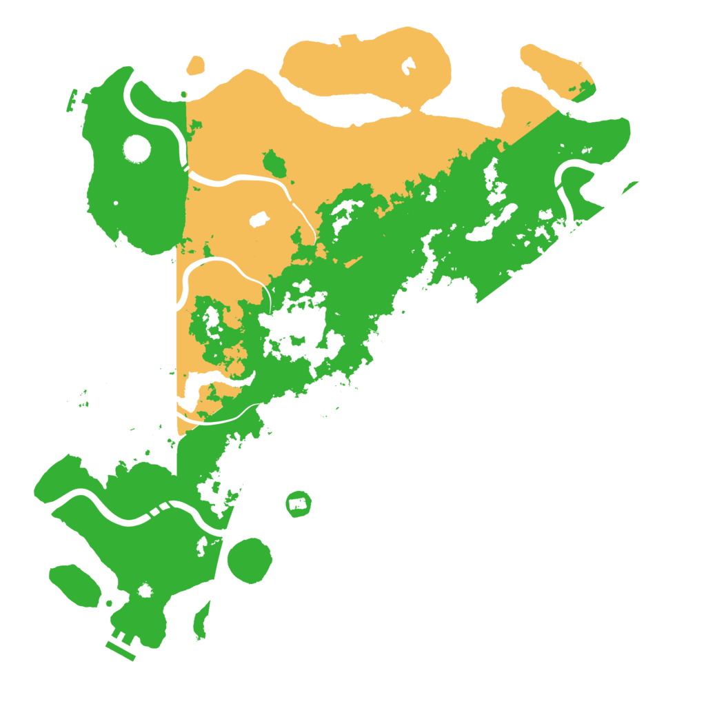 Biome Rust Map: Procedural Map, Size: 4500, Seed: 869394