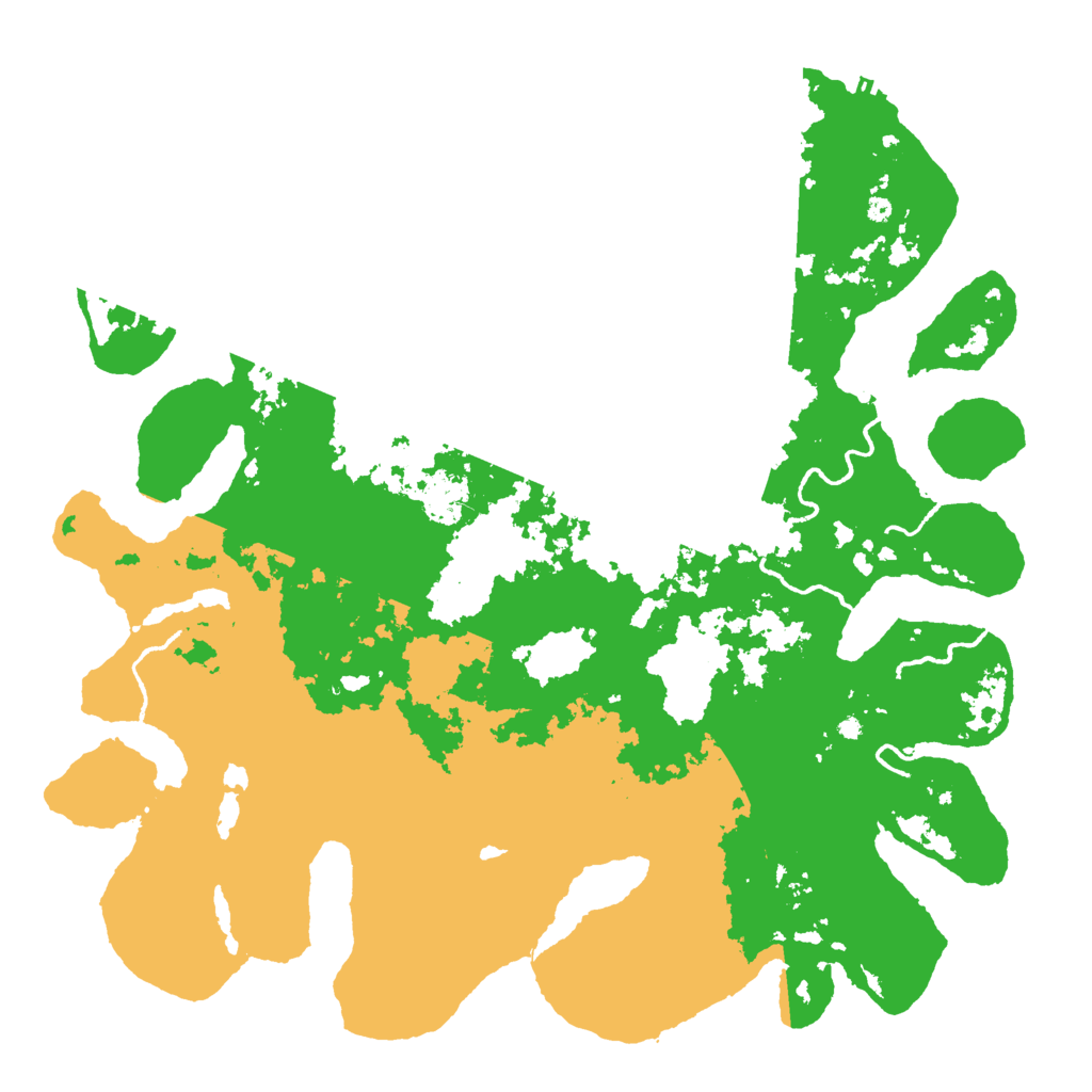 Biome Rust Map: Procedural Map, Size: 4500, Seed: 7171717