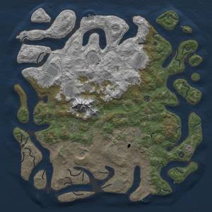 Thumbnail Rust Map: Procedural Map, Size: 5300, Seed: 24500, 19 Monuments