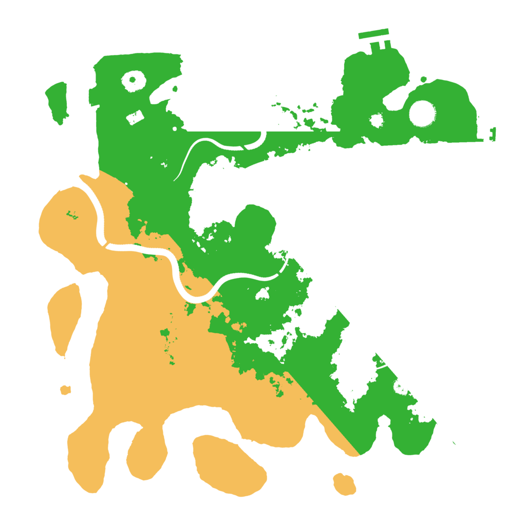 Biome Rust Map: Procedural Map, Size: 3500, Seed: 25278538