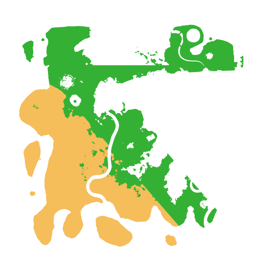 Biome Rust Map: Procedural Map, Size: 3500, Seed: 25278538