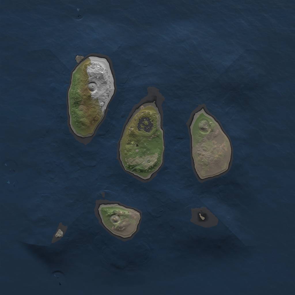 Rust Map: Procedural Map, Size: 1875, Seed: 2000, 2 Monuments