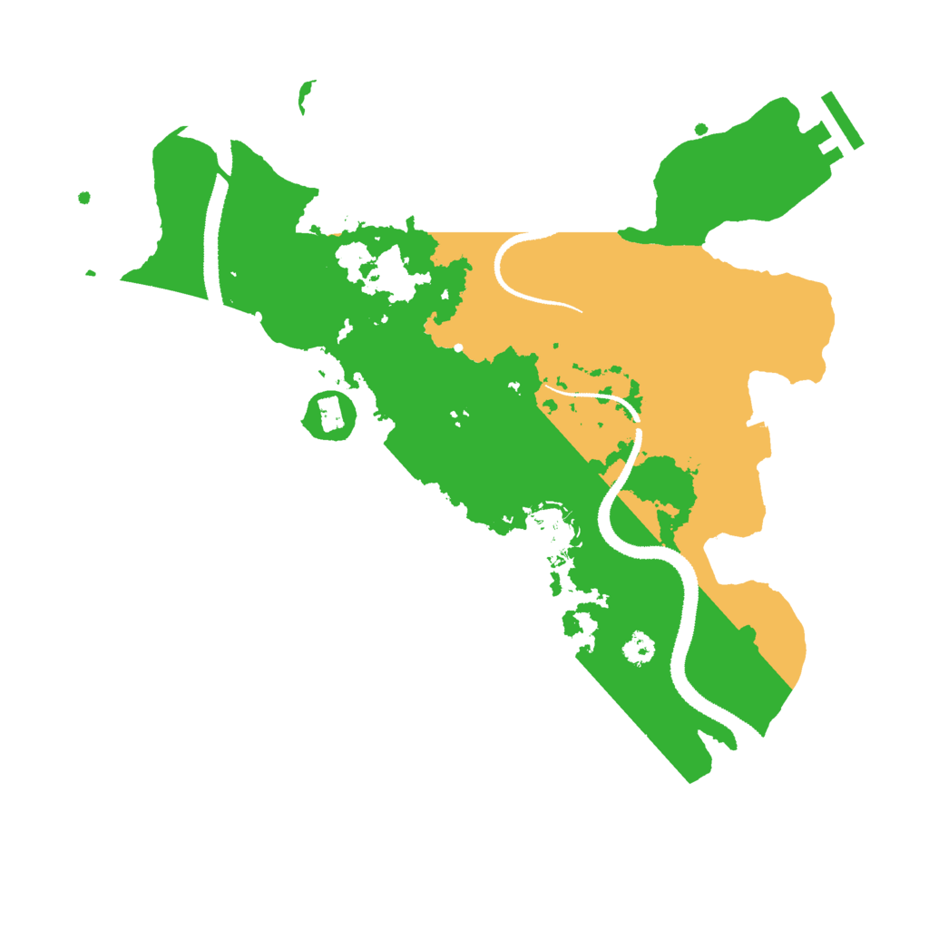 Biome Rust Map: Procedural Map, Size: 3000, Seed: 66566051
