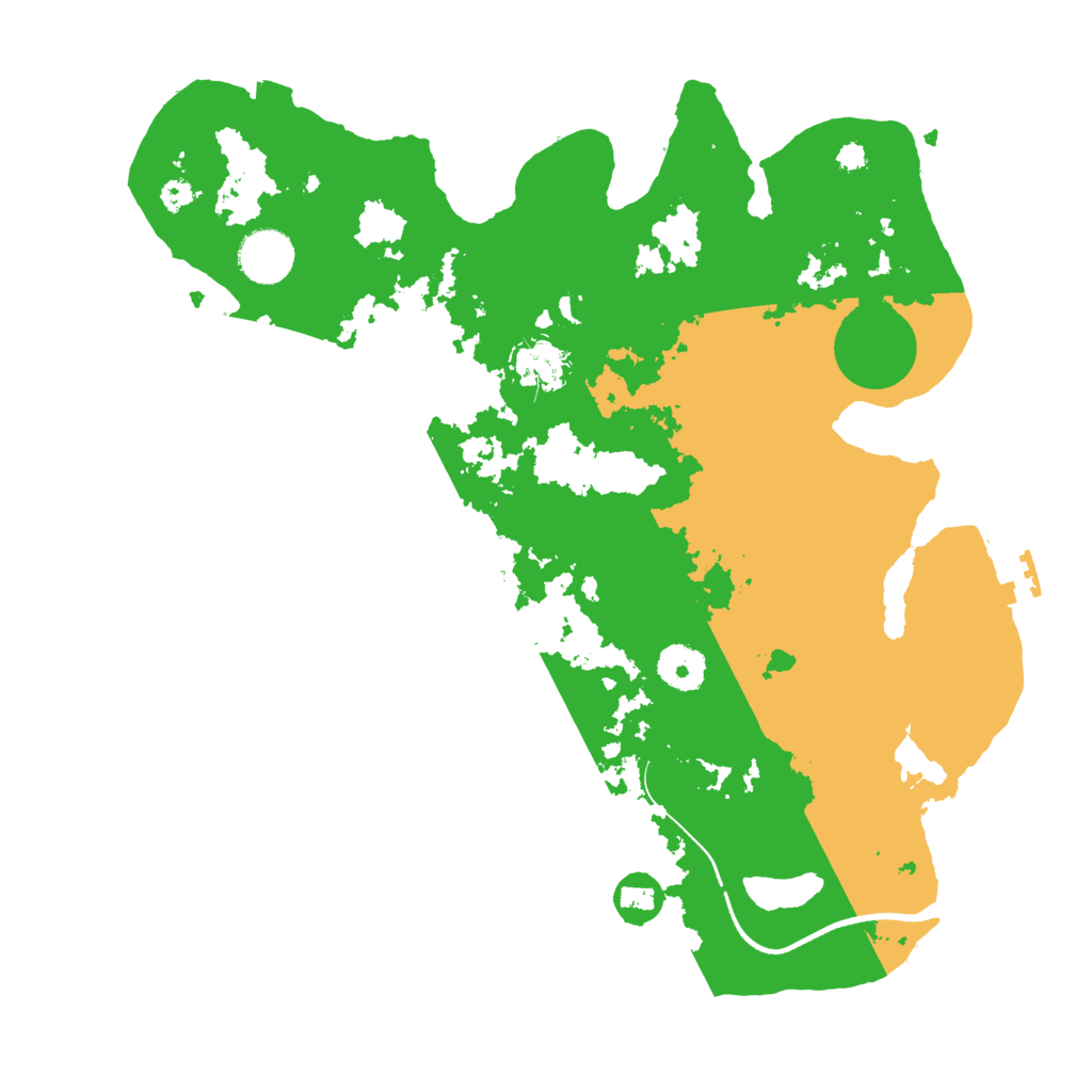 Biome Rust Map: Procedural Map, Size: 3500, Seed: 757436