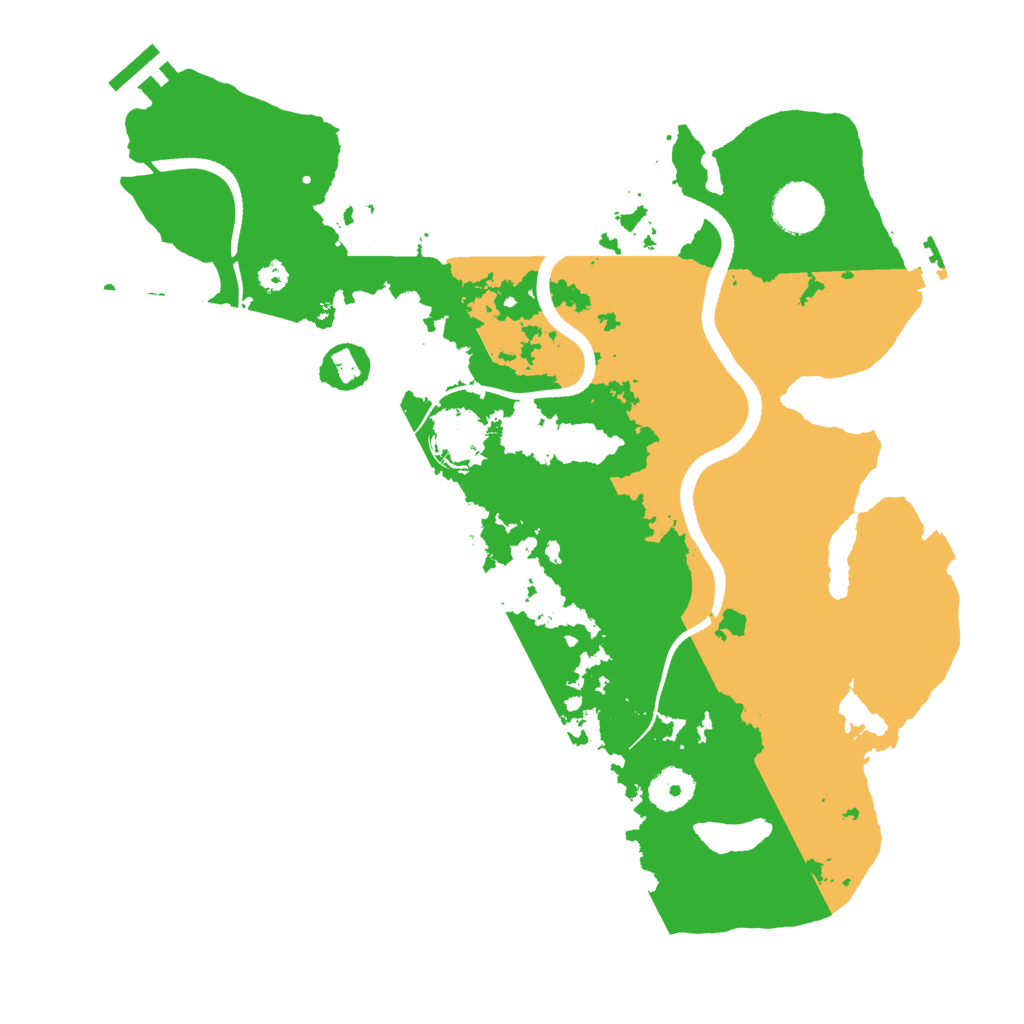 Biome Rust Map: Procedural Map, Size: 3500, Seed: 757436