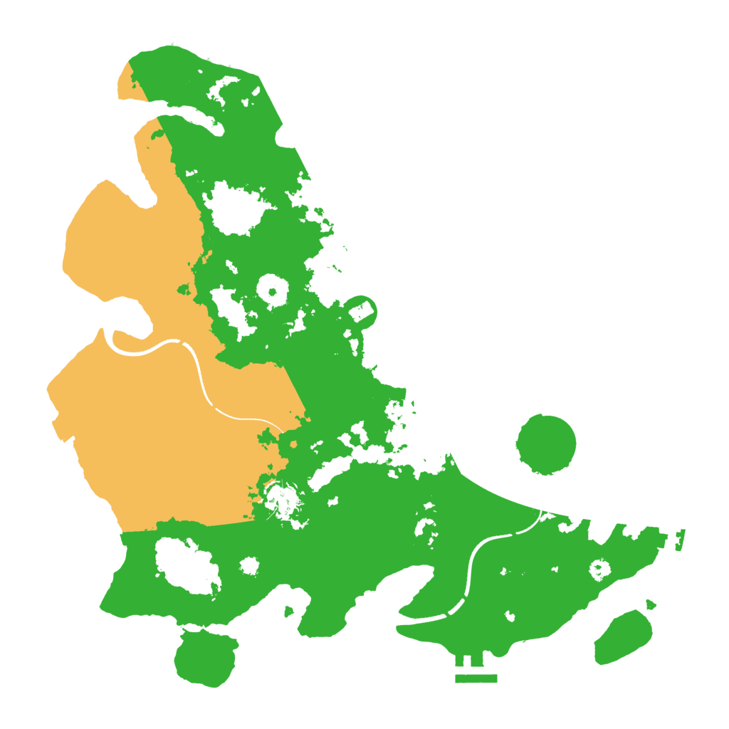 Biome Rust Map: Procedural Map, Size: 3500, Seed: 570449536