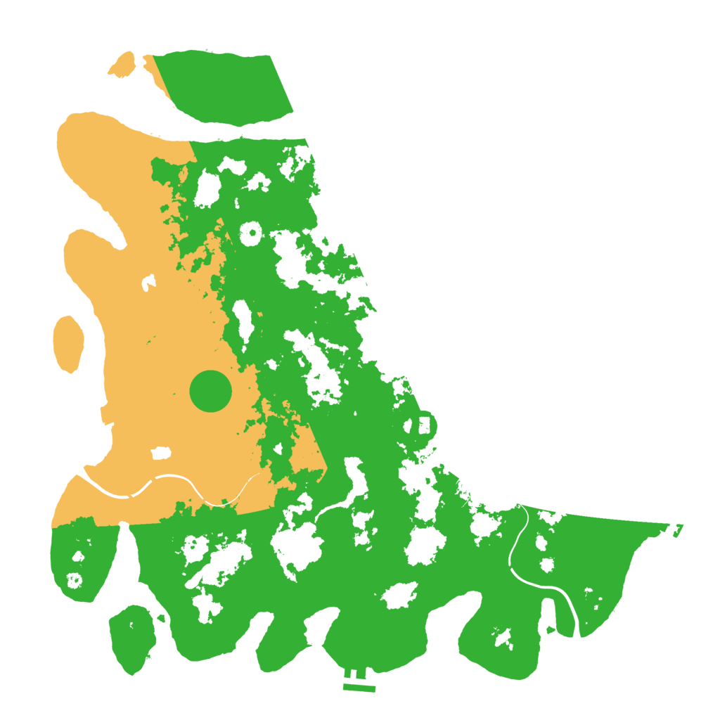 Biome Rust Map: Procedural Map, Size: 4500, Seed: 2132504126