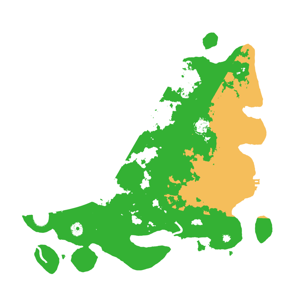 Biome Rust Map: Procedural Map, Size: 3500, Seed: 28083