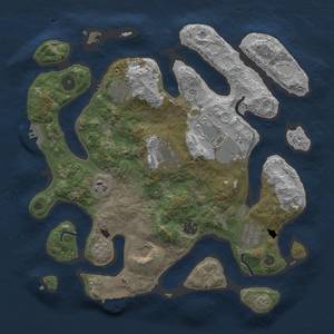 Thumbnail Rust Map: Procedural Map, Size: 3500, Seed: 1110882118, 16 Monuments