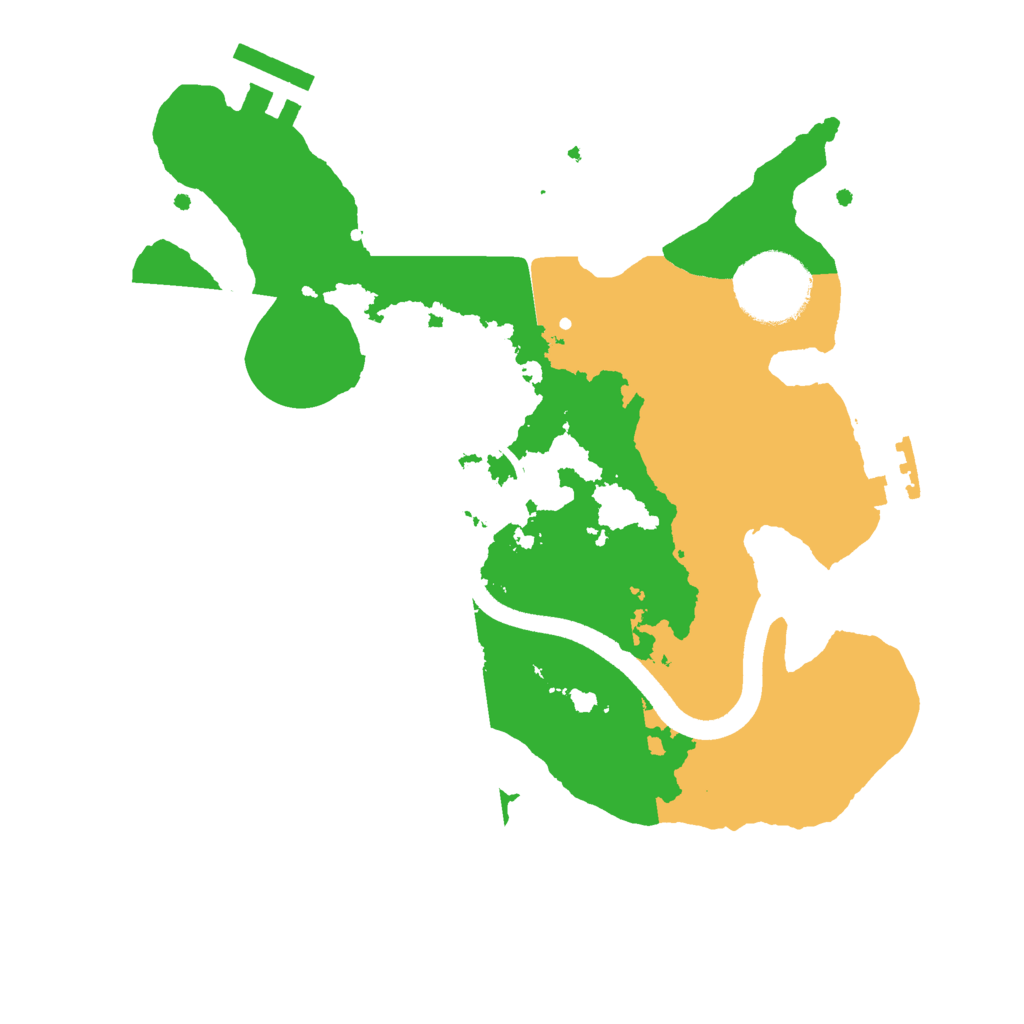Biome Rust Map: Procedural Map, Size: 2500, Seed: 1334567890