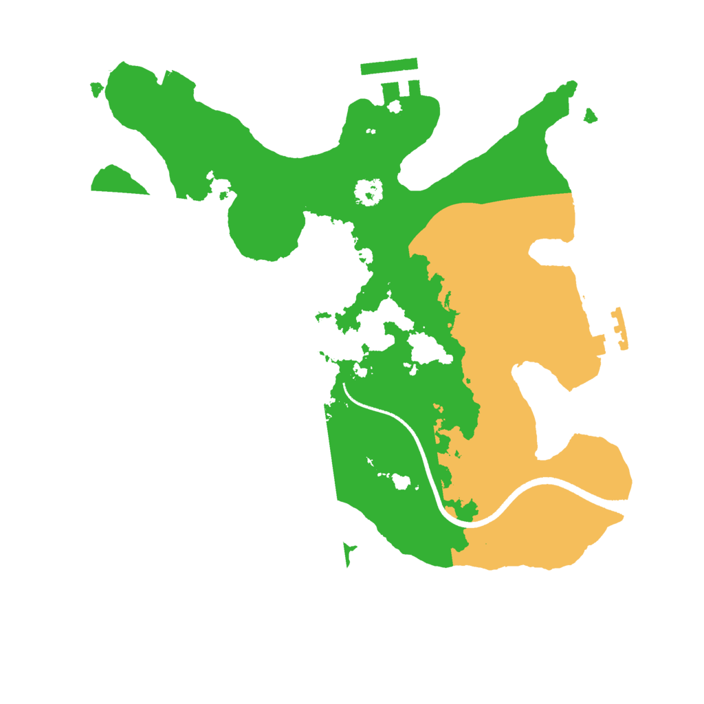 Biome Rust Map: Procedural Map, Size: 2500, Seed: 1334567890
