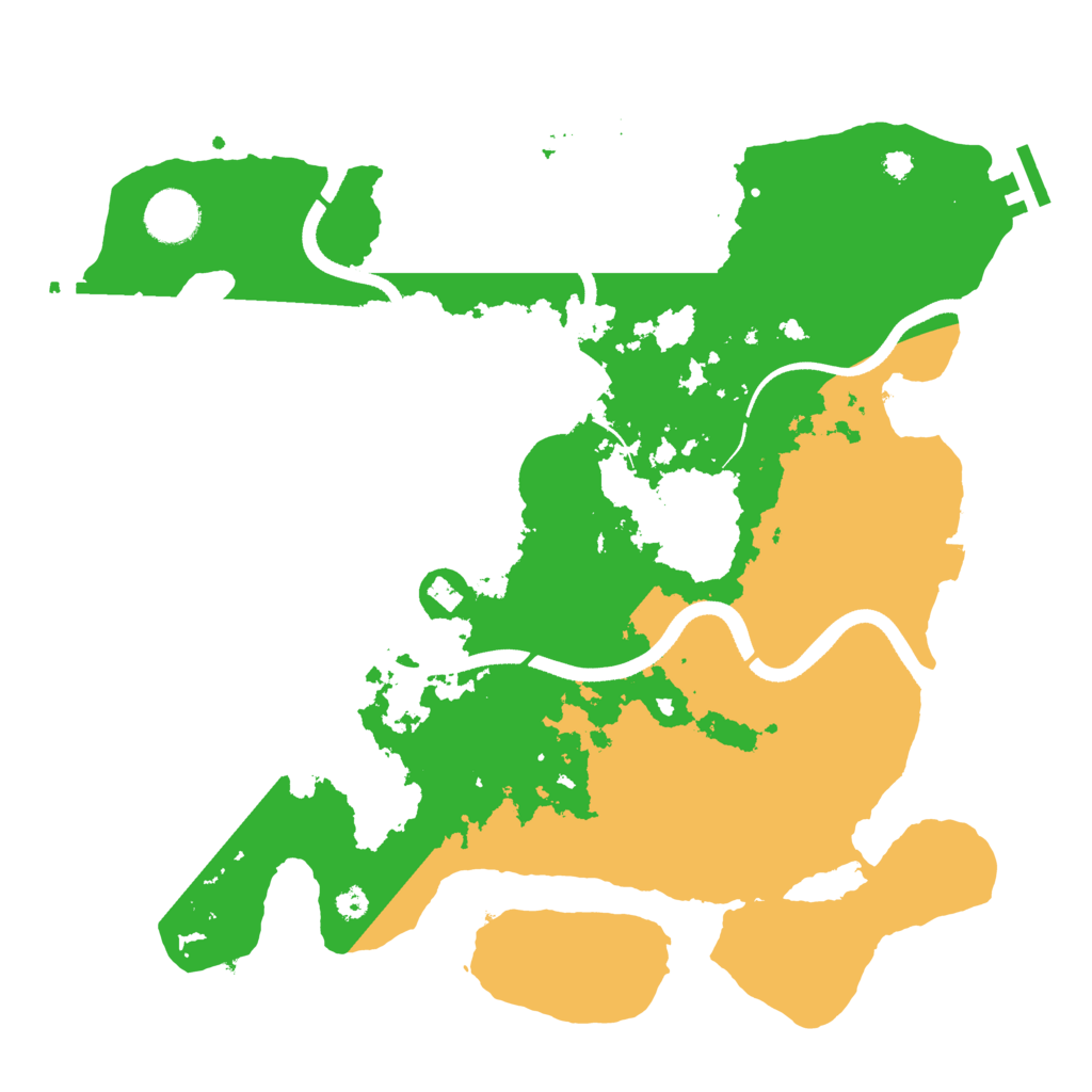 Biome Rust Map: Procedural Map, Size: 3500, Seed: 2155731