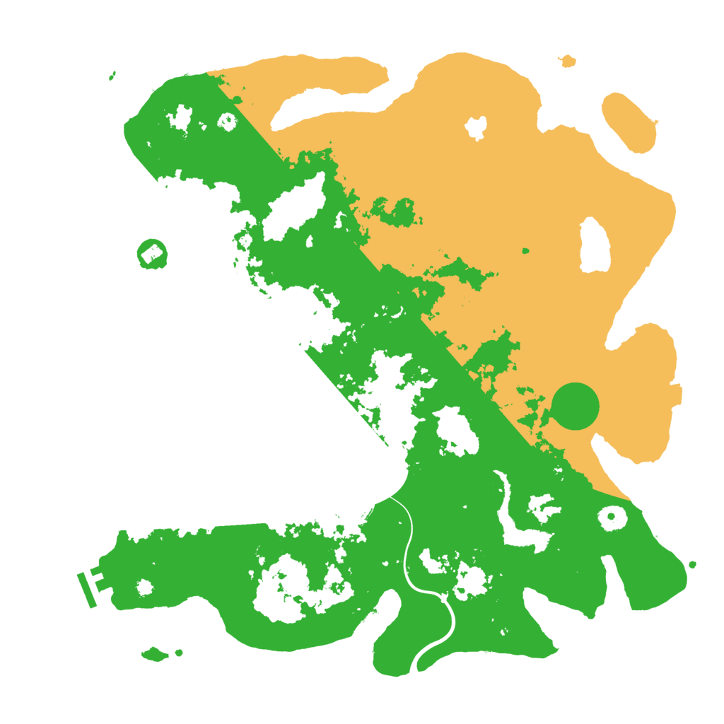 Biome Rust Map: Procedural Map, Size: 4000, Seed: 11123