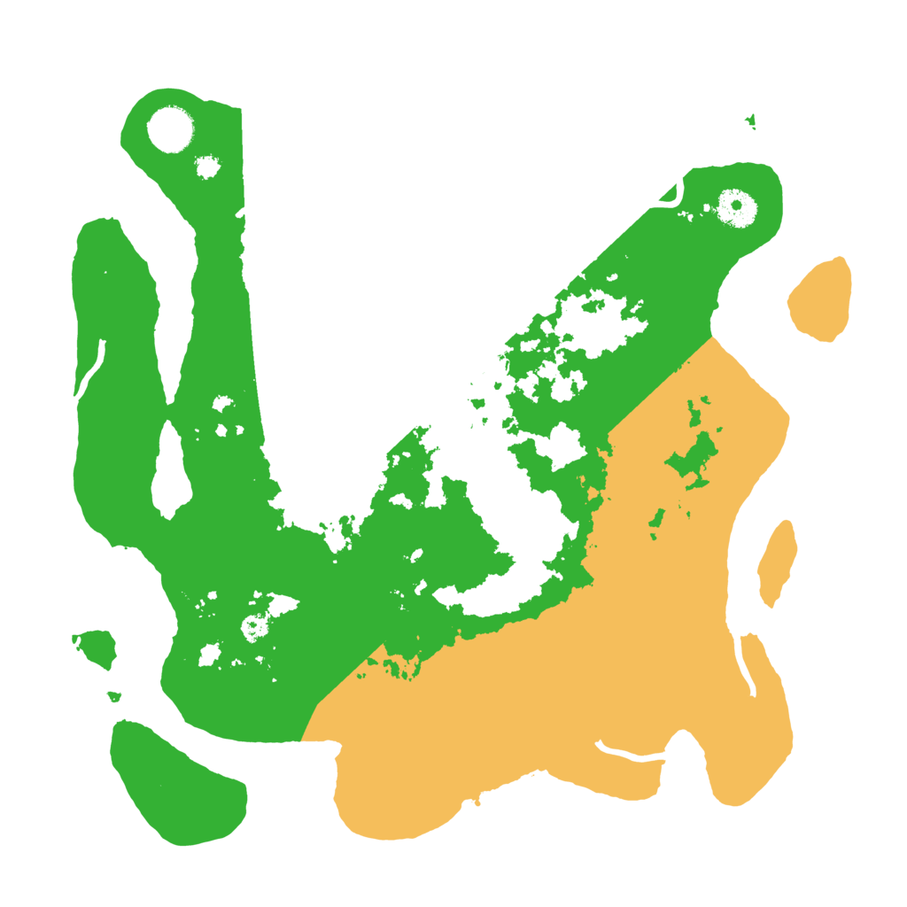 Biome Rust Map: Procedural Map, Size: 3500, Seed: 736814