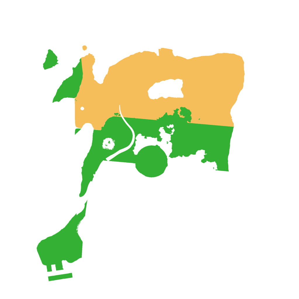 Biome Rust Map: Procedural Map, Size: 2500, Seed: 859471