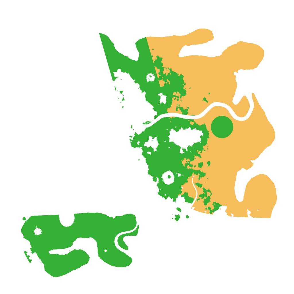 Biome Rust Map: Procedural Map, Size: 3500, Seed: 331338078