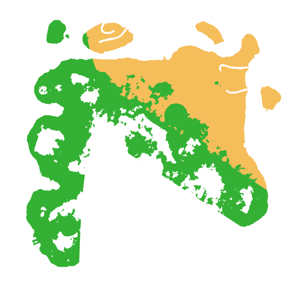 Biome Rust Map: Procedural Map, Size: 3500, Seed: 34554