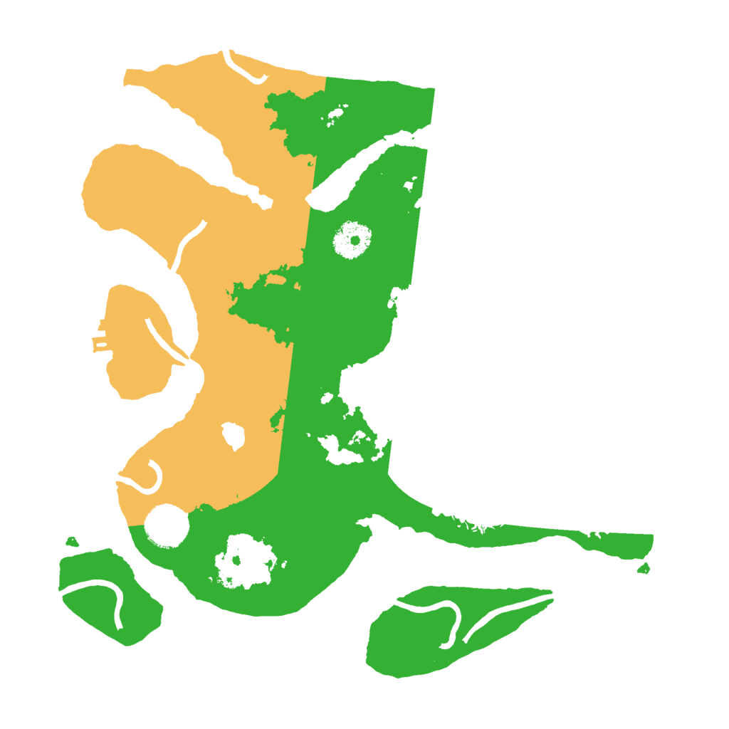 Biome Rust Map: Procedural Map, Size: 3000, Seed: 44433