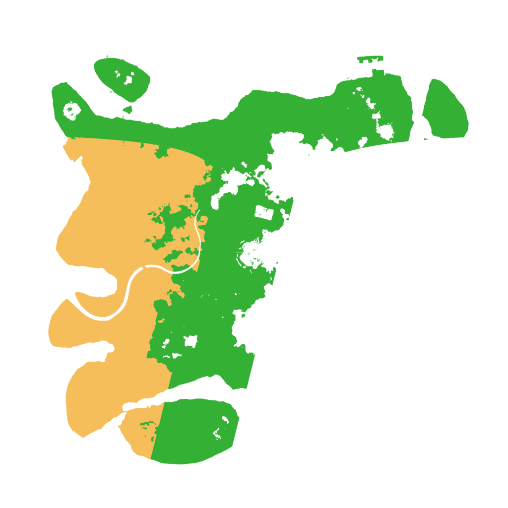 Biome Rust Map: Procedural Map, Size: 3000, Seed: 13683291