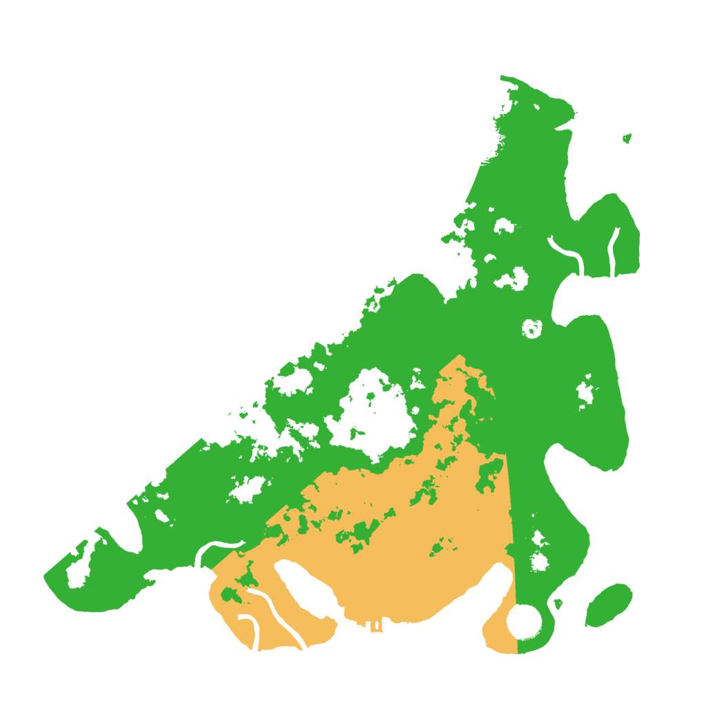 Biome Rust Map: Procedural Map, Size: 3600, Seed: 843865093