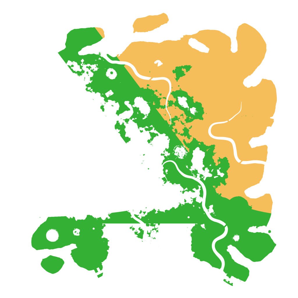 Biome Rust Map: Procedural Map, Size: 4200, Seed: 51