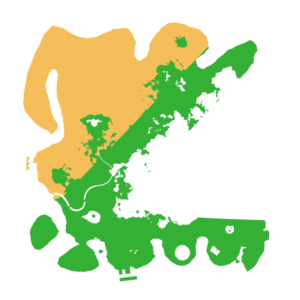 Biome Rust Map: Procedural Map, Size: 3500, Seed: 110025423