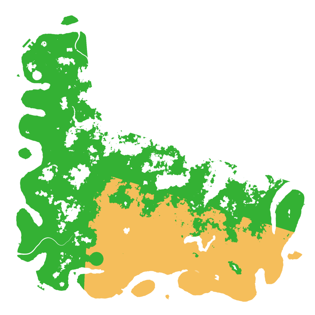 Biome Rust Map: Procedural Map, Size: 6000, Seed: 991119910