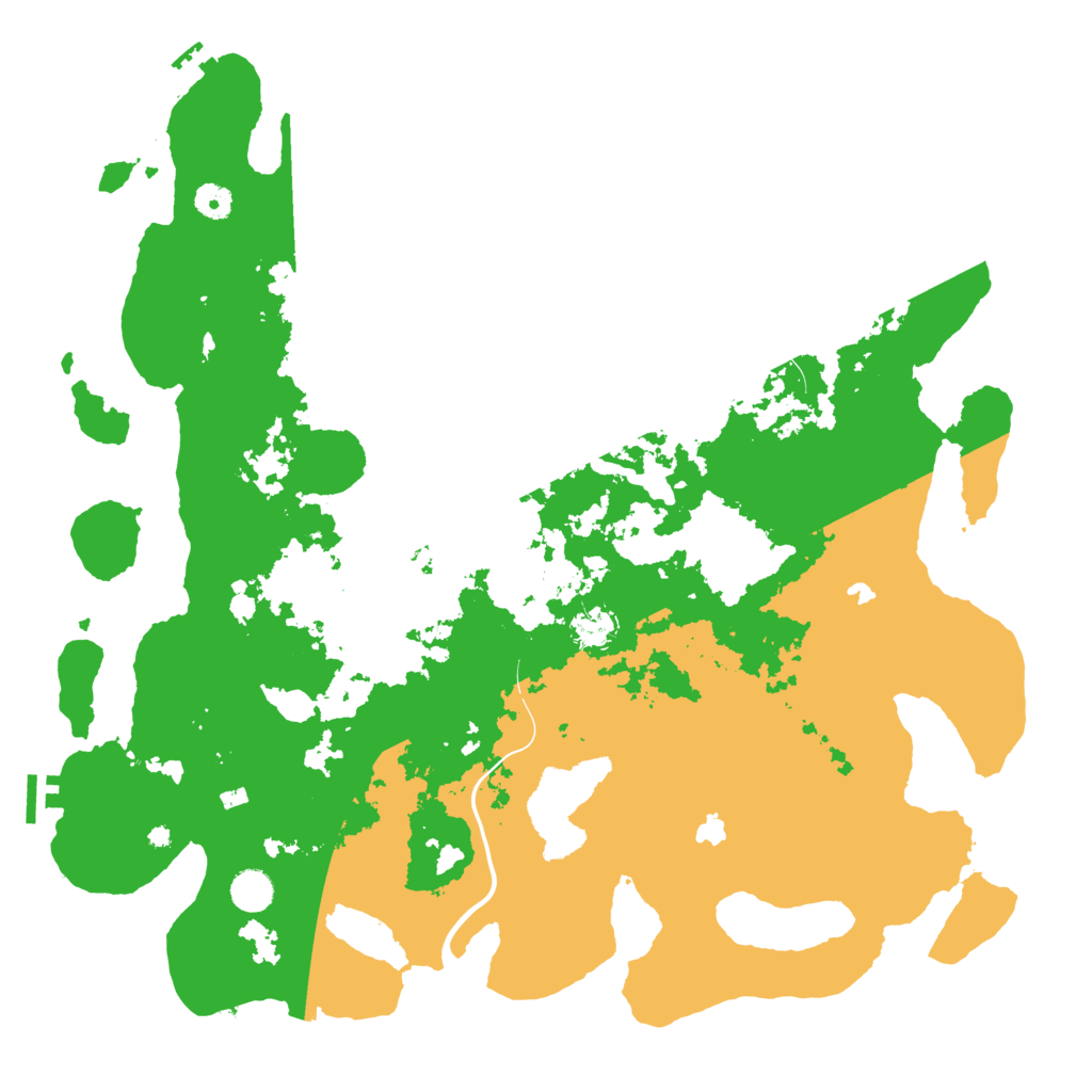 Biome Rust Map: Procedural Map, Size: 4500, Seed: 2004