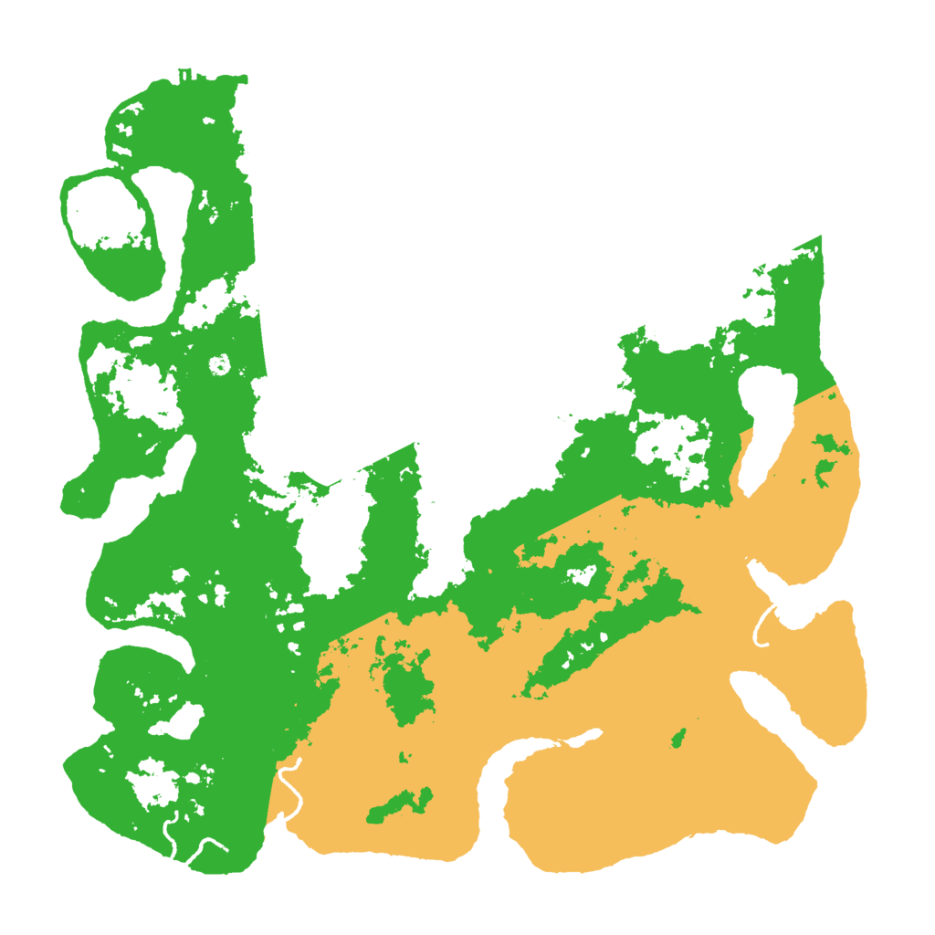 Biome Rust Map: Procedural Map, Size: 4500, Seed: 2004