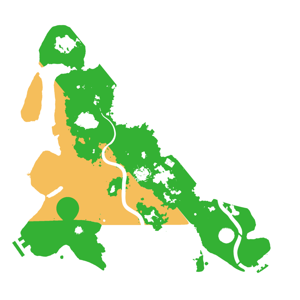 Biome Rust Map: Procedural Map, Size: 3500, Seed: 4214212