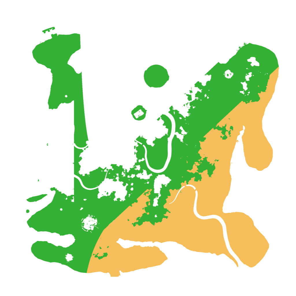 Biome Rust Map: Procedural Map, Size: 3500, Seed: 314091311