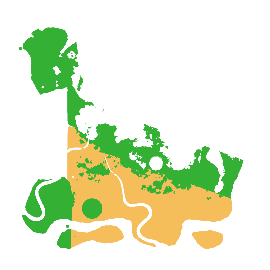 Biome Rust Map: Procedural Map, Size: 3500, Seed: 13291