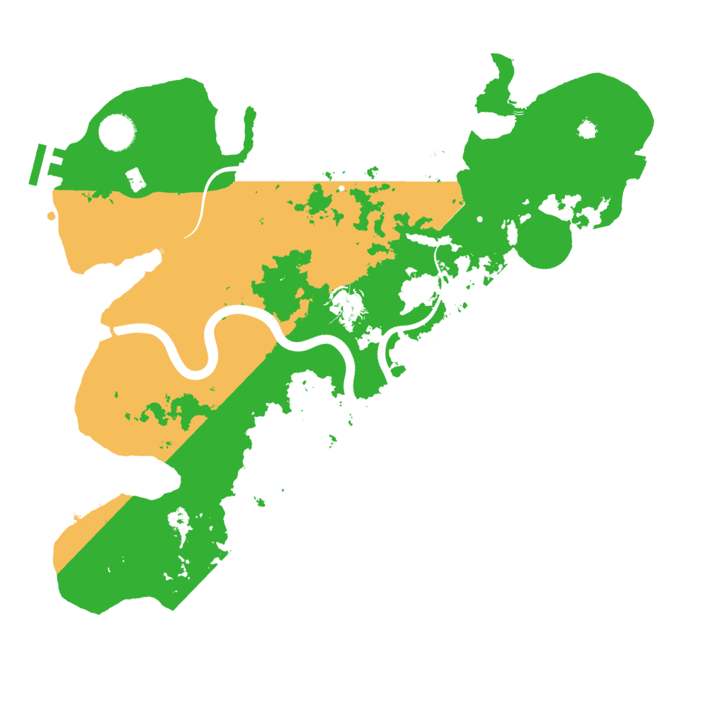 Biome Rust Map: Procedural Map, Size: 3500, Seed: 6244