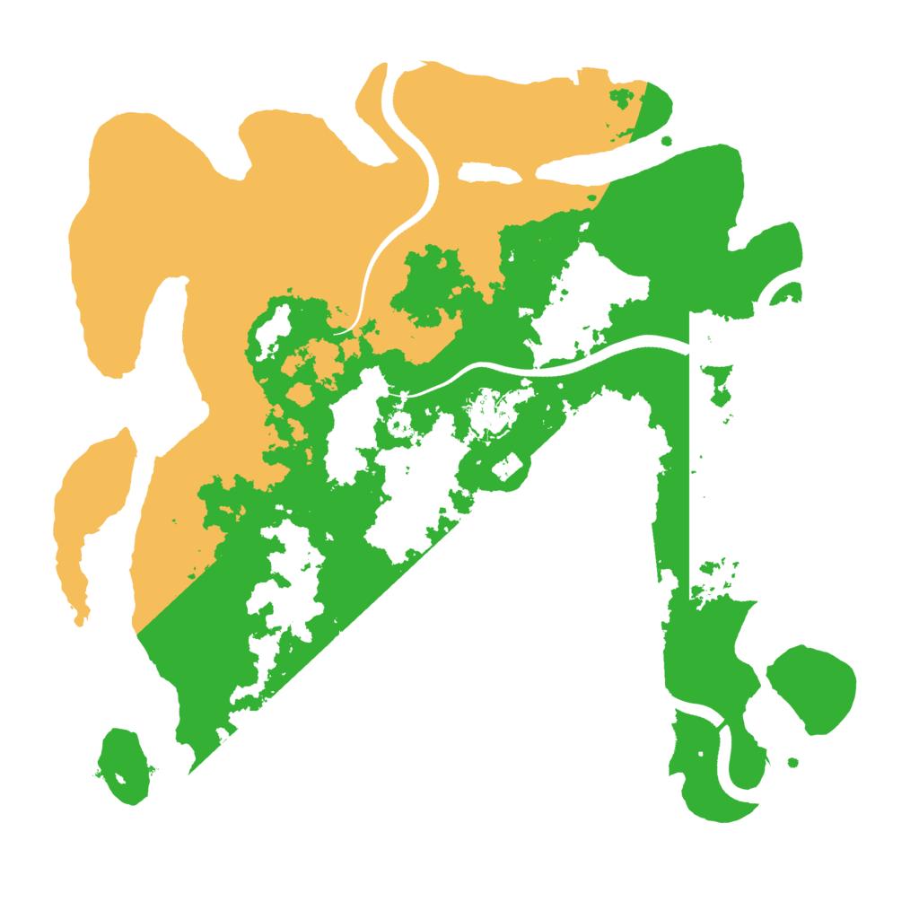Biome Rust Map: Procedural Map, Size: 3500, Seed: 21242618