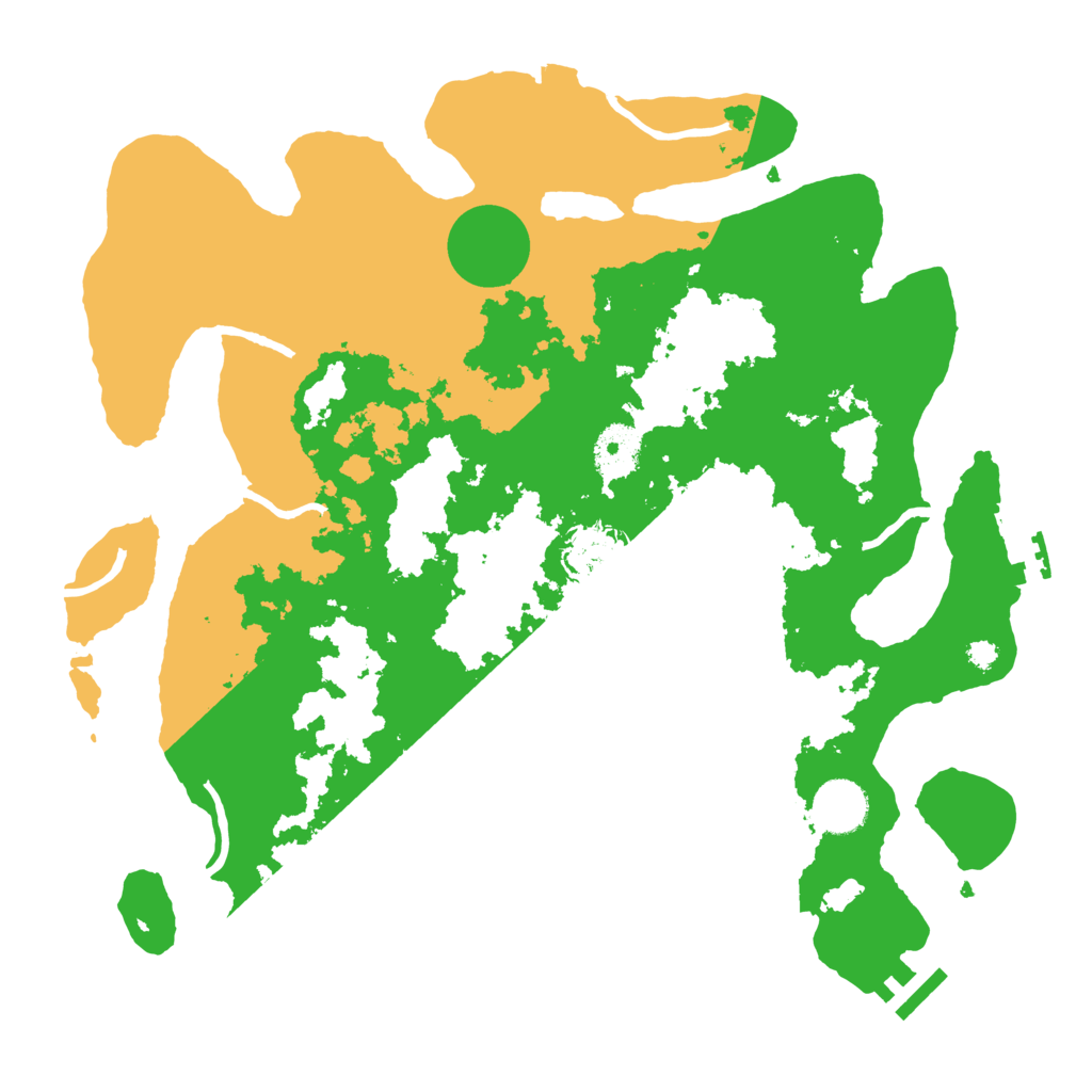 Biome Rust Map: Procedural Map, Size: 3500, Seed: 21242618