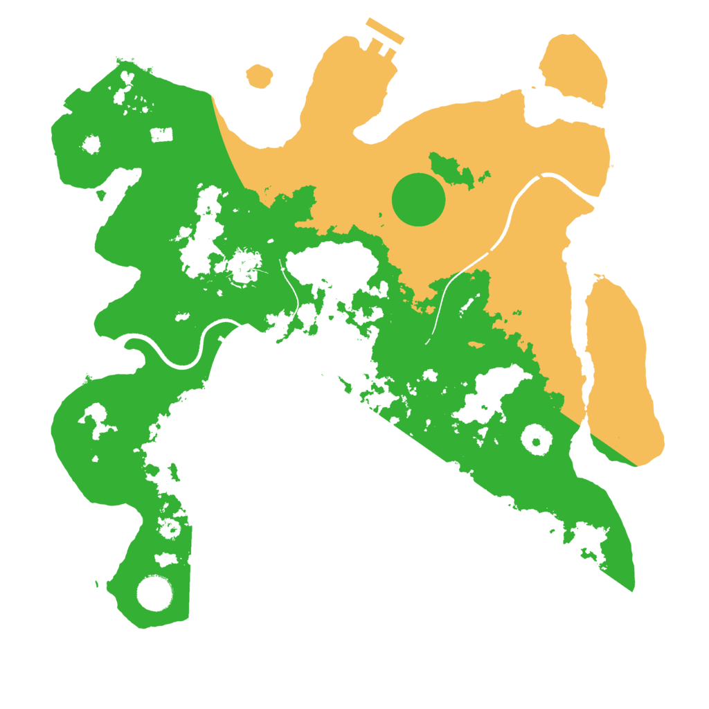Biome Rust Map: Procedural Map, Size: 3501, Seed: 14849