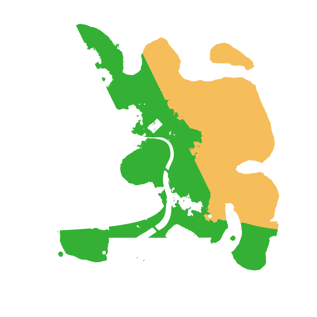 Biome Rust Map: Procedural Map, Size: 2500, Seed: 130747898