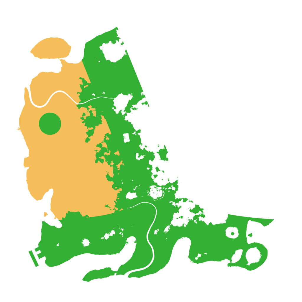 Biome Rust Map: Procedural Map, Size: 3600, Seed: 168181232