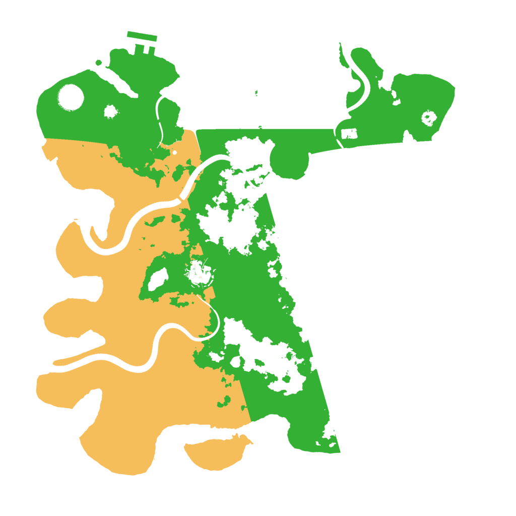Biome Rust Map: Procedural Map, Size: 3500, Seed: 44784572