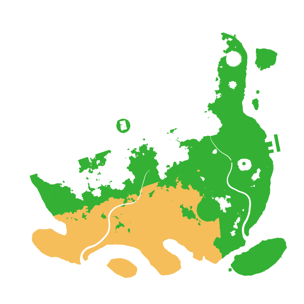 Biome Rust Map: Procedural Map, Size: 3500, Seed: 1618108546
