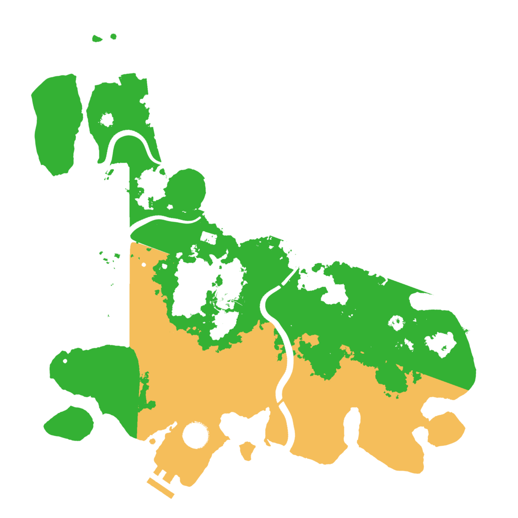Biome Rust Map: Procedural Map, Size: 3500, Seed: 12312