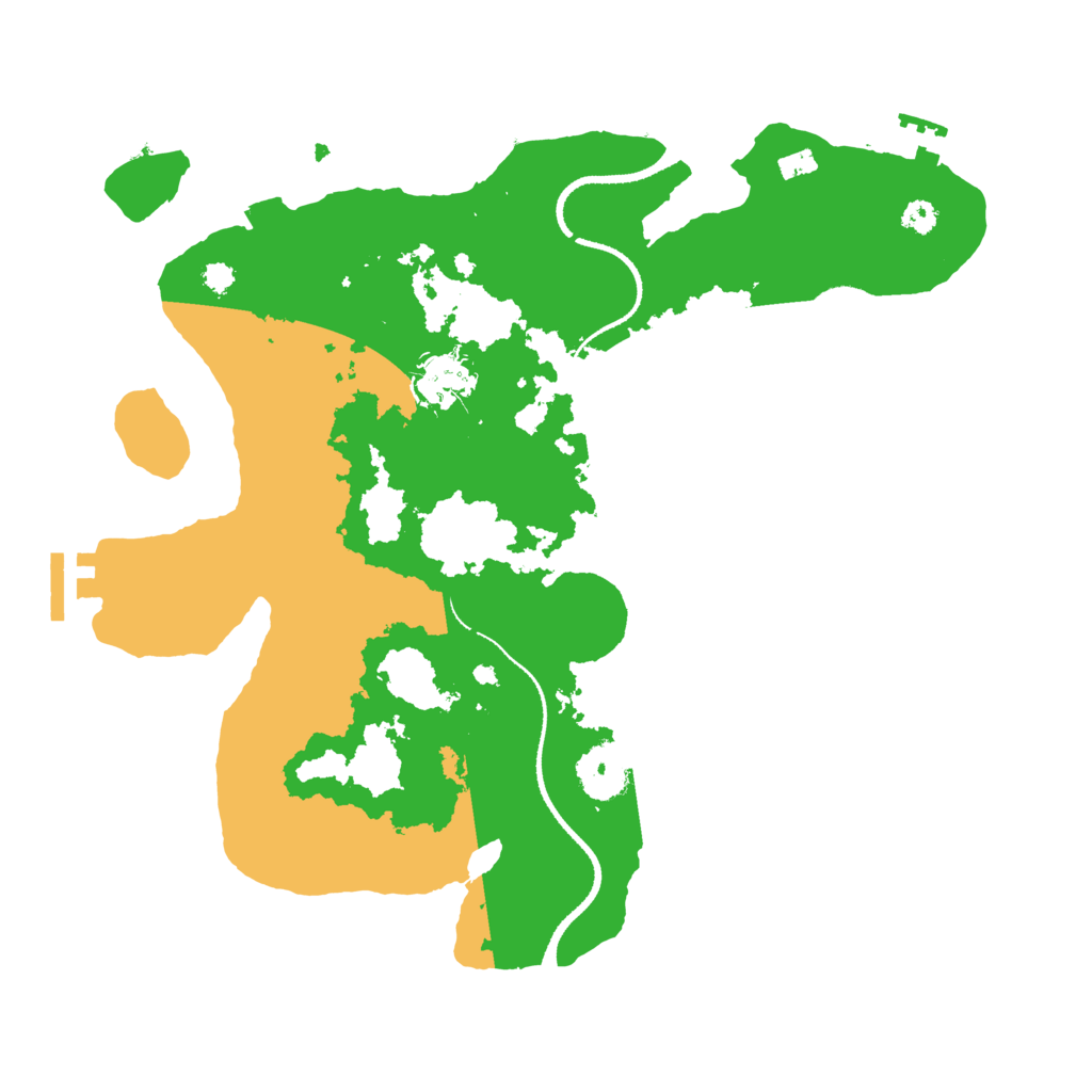 Biome Rust Map: Procedural Map, Size: 3250, Seed: 6445221