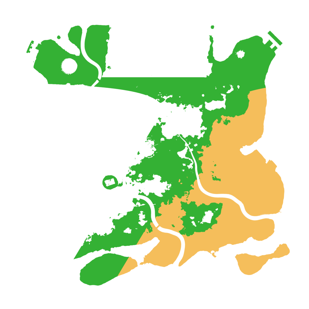 Biome Rust Map: Procedural Map, Size: 3500, Seed: 843287819